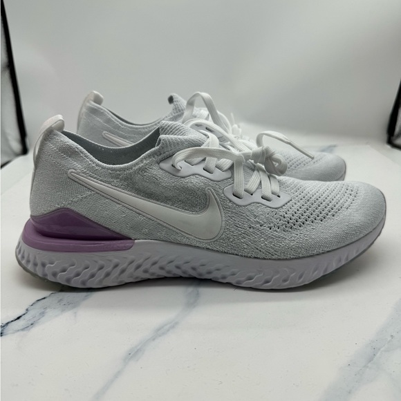 Nike Women’s Epic React Flyknit Pink Foam Sz. 10.5 - Picture 5 of 7
